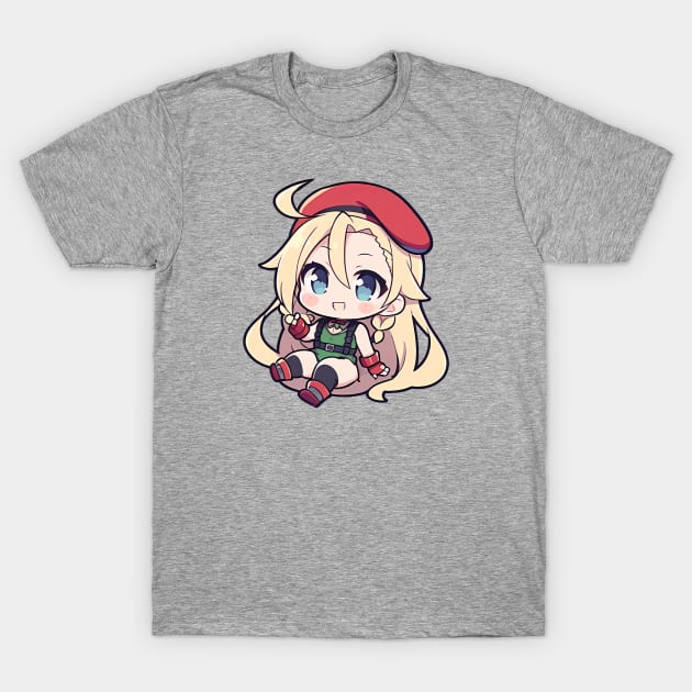 Cute Kawaii Cammy White T-Shirt by WaifuHaiku